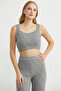 Cotton Crop Pants Knitwear Set - Gray - 2