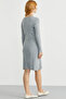 Double-Breasted Button Detailed Knitwear Dress - Gray - 6