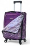 Soft Material 20 Inch (7-10kg) Purple Luggage With Cover, Ultra Lightweight