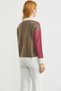 Color Gradient Oversized Wool Knit Cardigan - Milk Coffee - 6