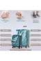 Soft Material 20 Inch (7-10kg) Purple Luggage With Cover, Ultra Lightweight - 8