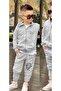 Boy's Lion Printed 3-Piece Tracksuit Set 2 Thread Full Lycra - 3