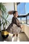 Girl's Dress Leopard Dress Long Sleeve Bowknot Special Occasion Birthday Party Casual Baby Dress - 3