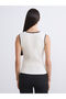 V-Neck Women's Knitwear Vest - 4