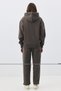 Women's premium hooded pocket detailed tracksuit set anthracite 2033 - 4