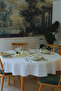 Leaf Laced 4-Piece American Tablecloth & Runner Gardenia Linen Washable Stain Resistant Premium Dowry Set - 6