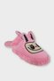 Warm Winter Women's House Slippers with Cute Rabbit Figure Pink - 6