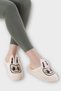 Warm Winter Women's House Slippers with Cute Rabbit Figure White - 3