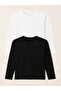 2-Piece Men's Lycra 92% Cotton 8% Elastane Long Sleeve V-Neck T-Shirt