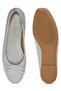 Women Metallic Ballet Flats in Silver - 3