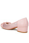 Women Rhinestone Detail Mesh Ballerinas in Pink - 3