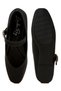 Women Glitter Pin Buckle Ballerinas in Black - 4