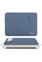 Laptop Case 13 inch, Polyester Vertical Computer Sleeve Bag with Pocket, Steel Blue - 6