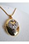 Alya Necklace - Gold Color Phoenix Necklace That Can Have an Image Inside