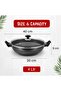 Non Stick Cooking Wok 30 cm & 4 Ltr Capacity - 4