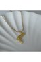 Mini Cowboy Boot Steel Necklace-Gold - 3