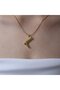 Mini Cowboy Boot Steel Necklace-Gold