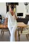 V-Neck Short Sleeve Blouse - 3