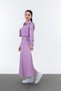 Girl's Stylish Seersucker Fabric 100% Cotton Hijab Dress Set - Long Length Gilet Model -4948 - 4