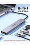 8 in 1 USB C Hub with 4K 60Hz HDMI, 100W Charging, 5Gbps USB C Data, 2 USB 3.0 and Dual Card - 3