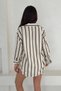 Cotton Viscon Digital Print Infinite Line Shirt - 7