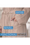Hotel-Quality Unisex Cotton Waffle Bathrobe – Quick-Dry Robe with Belt & Pockets, Free Size – Beige - 6