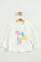 Girl baby printed sweatshirt, pants and jacket 3-piece set (9-12-18 months) - 5