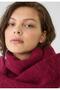 Soft Imported Soft Textured Women's Burgundy Scarf, Shawl, Shoulder Shawl, Valentine's Day Gift - 2