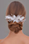 Sarah Flower Detailed Women's Hair Accessory Bride Wedding Promise Engagement Crown - 2