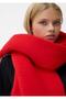 2-Piece Set Soft Imported Soft Textured Women's White-Red Scarf, Shawl, Valentine's Day Gift - 6