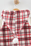 Girl baby buttoned plush tracksuit 3-piece set (9-12-18 months) - 5