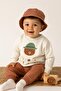 Camper Teddy Bear Printed Safari Hat 3-Piece Baby Boy Set 6-9-12-18-24Months