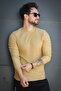 Jordao Ribbed Slim Fit Lycra Crew Neck Men's Long Sleeve Tshirt