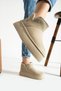 Women's Daily Winter Boots Sole Stitched Plush Lined Warm Comfortable Shoes - 3