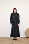 Women's Long Gilet Dress Coat Set - 2