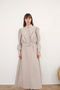 Women's Long Gilet Dress Coat Set - 5