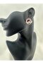 Enamel Pink Color Steel Earrings