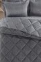 Striped Jacquard Wellsoft Single Sleeping Set with Elastic Sheet 3 Pieces - 5