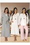 Women's Pink Rabbit Long Sleeve Special Design Cotton Maternity Pajamas Set Nightgown Set