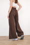 Women's Cotton Elastic Wide Leg Summer Trousers - 6