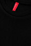 Men's Rocco O Neck Medium Thick Ribbed Stretch Long Sleeve Cotton T-Shirt Black - 3