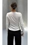 Women's V-Neck Buttoned Cardigan Blouse - 6