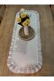 100% Cotton Duck Linen Ruffled Oval Runner (40X110) - 3