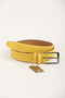 Yellow Patterned 100% Genuine Leather Belt 3.5 cm - 3