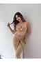 Beige Sydney Seashell Lace Skirt Two-Piece Set - 2