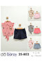 Girl baby striped blouse and shorts set (9-12-18 months) - 3