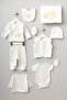 Happy Animals Collection Cute Squirrels Patterned 10-Piece Newborn Hospital Discharge Set Boxed