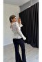 Rivverr Baklava Pattern Knitwear Blouse Ecru - 4