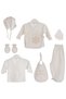 Boy Baby Newborn 0-3 Months Snow White Themed Velvet 7-Piece Hospital Release Zibin Set (Boxed Product) - 2