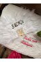 White Bridal Fan Can Be Engraved with Name Silver Color - 4
